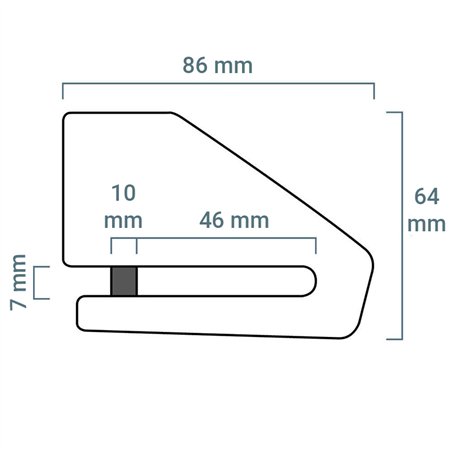 BLOQUEO DISCO XENA XX10 ACERO INOXIDABLE 10 MM BLOQUEO DISCO XENA XX10 ACERO INOXIDABLE 10 MM 